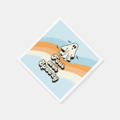 グルーヴィ幽霊レトロハロウィンフォーエバー不気味 スタンダードカクテルナプキン (角)