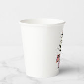 グルーヴィ幽霊レトロハロウィン不気味ワン誕生日 紙コップ (右)