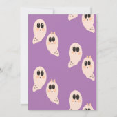 グルーヴィ幽霊レトロハロウィーン誕生日パーティー 招待状 (裏面)