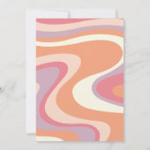 グルーヴィ幽霊レトロハロウィーン誕生日 招待状 (裏面)