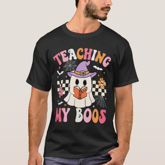 グルーヴィ教えズマイボス先生幽霊ハロウィンテ Tシャツ (正面)