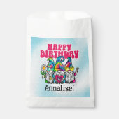 グルーヴィ格言レインボー絞り染めバースデーパーティー フェイバーバッグ (正面)