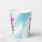 グルーヴィ格言レインボー絞り染め誕生日 紙コップ (左)