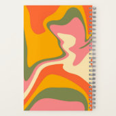 グルーヴィ液化大理石レトロ60sヴィンテージカー ノートブック (裏面)