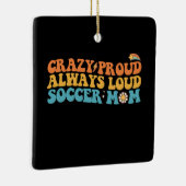 グルーヴィ熱狂するー常に大き誇りを持ったいサッカーママレトロ セラミックオーナメント (右)