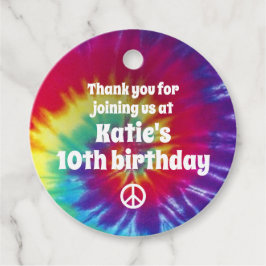 グルーヴィ絞り染めヒッピーパーティー フェイバータグ