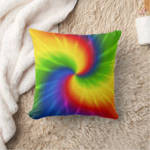 グルーヴィ絞り染め クッション (ブランケット)