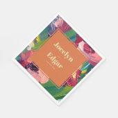 グルーヴィ絵を描デコ結婚ズ スタンダードランチョンナプキン (角)