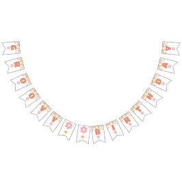 グルーヴィ誕生日デイジーヒッピー誕生日 バンティングフラッグ