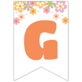 グルーヴィ誕生日デイジーヒッピー誕生日 バンティングフラッグ (第1の旗)