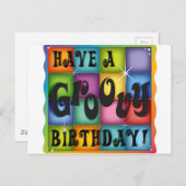 グルーヴィ誕生日 ポストカード (正面/裏面)