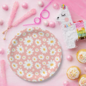 グルーヴィ赤面ボホデイジーフローラガーデンパターン ペーパープレート (パーティー)