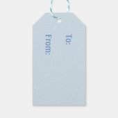 グルーヴィ雪だるま、ピースサインクリスマスプレゼントラベルセット ギフトタグ (裏面)