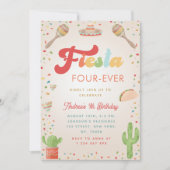 グルーヴカラフルィエスタ4th誕生日4年 招待状 (正面)