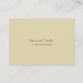 グルーヴカラフルィーフラワーガーデンモダンウェディングパーティー プレイスカード (裏面)