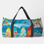 グルーヴカラフルサマーサーフボード ダッフルバッグ (正面)