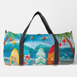 グルーヴカラフルサマーサーフボード ダッフルバッグ