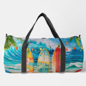 グルーヴカラフルサマーサーフボード ダッフルバッグ (正面)