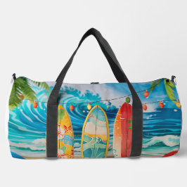 グルーヴカラフルサマーサーフボード ダッフルバッグ