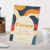 グルーヴカラフルレトロウェーブボホウィズネス 台座サイン (インサイチュ)