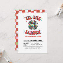 グルーヴカラフルレトロディスコクリスマスパーティー