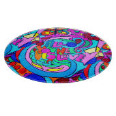 グルーヴカラフル平和と愛 カッティングボード (角)