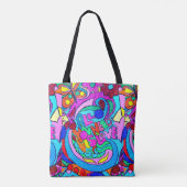 グルーヴカラフル平和と愛 トートバッグ (裏面)