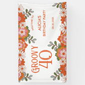 グルーヴクラシックィーヒッパイフローラリーフ誕生日 横断幕 (縦)