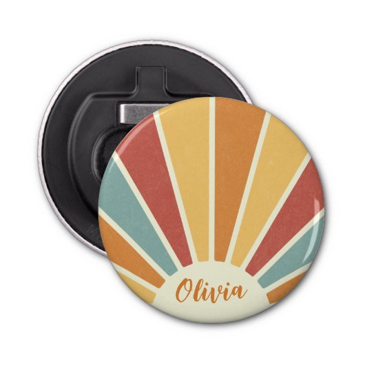 グルーヴグランジレトロスタイルサンシャインデザイン 栓抜き (正面)