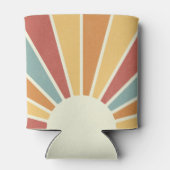 グルーヴグランジレトロスタイルサンシャインデザイン 缶クーラー (裏面)