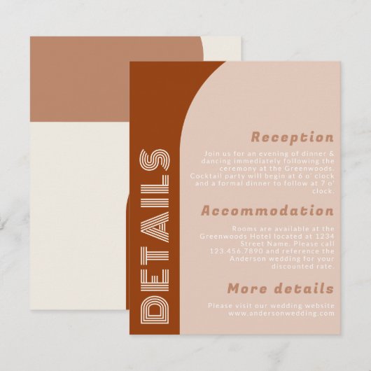 グルーヴモダンァーアーチレトロテラコッタ結婚ズ (正面/裏面)