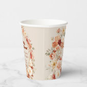 グルーヴモダンテラコッタブルゴーニュ赤面タンフローラ 紙コップ (右)