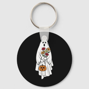 グルーヴヴィンテージフローラ幽霊かわいいハロウィン不気味 キーホルダー