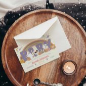 グルーヴ不気味ハロウィーン幽霊ガールベビーシャワー 招待状