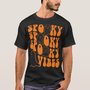 グルーヴ不気味ビーブー幽霊不気味シーズンハロー Tシャツ