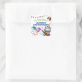 "グルーヴ海馬誕生日バッシュBonanza!" 招待状 スクエアシール (バッグ)