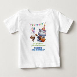 "グルーヴ海馬誕生日バッシュBonanza!" 招待状 ベビーTシャツ