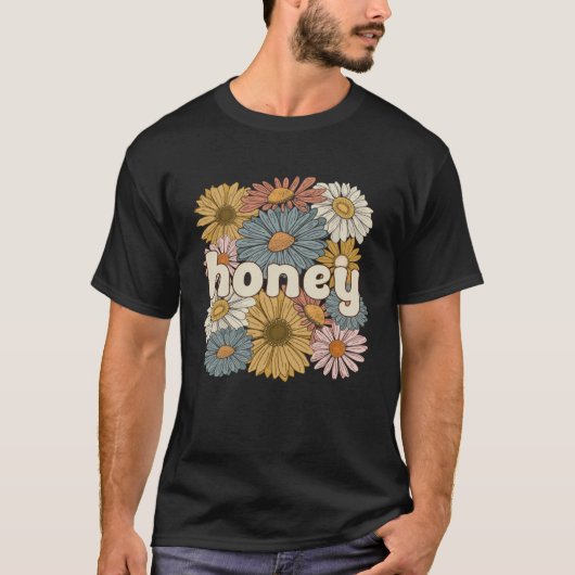 グルーヴ蜂蜜おばあちゃん花蜂蜜おばあちゃん Tシャツ (正面)