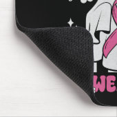 グルーヴ衣服ピンク乳癌の戦士かわいい幽霊 マウスパッド (コーナー)