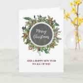 グルー素朴プクリスマスホリデーカード用 カード (黄色い花)