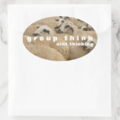 グルー考えプ 楕円形シール (バッグ)