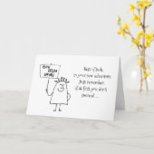 グルZelda話おめでとうグッドラック新しいジョブホーム カード (黄色い花)