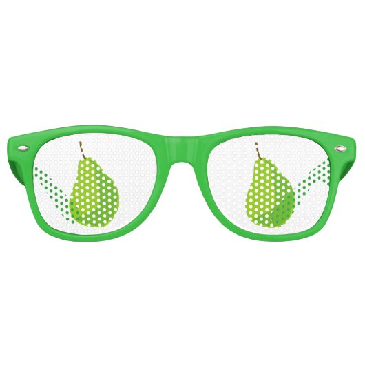 グレおもしろいン梨フルーツパーティーサングラス レトロサングラス (正面)