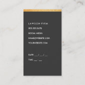 グレお洒落ー(アポイントメント) 予約カード (裏面)