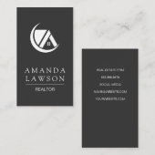 グレお洒落ー |不動産仲介業者 予約カード (正面/裏面)