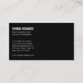 グレはっきりしたーグランジブラッシュストローク 名刺 (裏面)