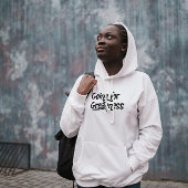 グレアネスへの前向き引用文フード付きスウェットシャツ パーカ