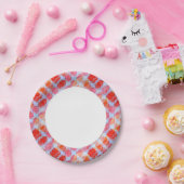 グレア(デザインテクスチャ背景) ペーパープレート (パーティー)