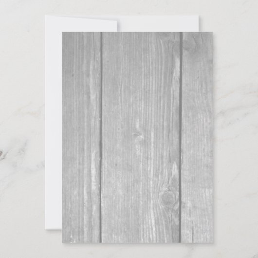 グレイかわいらしヴィンテージレース&バーラップウェディング招待 招待状 (裏面)