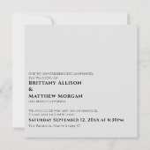 グレイときに私たちはあなたを延期したハグ結婚できる 招待状 (裏面)